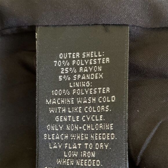 Mossimo Women's Black Open Front Blazer Jacket Size M Notched Collar Tailored - Picture 11 of 15